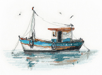 Набор для вышивания «Овен» 1621 "Баркас-2" 18×13 см