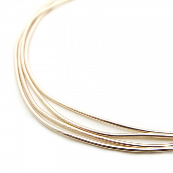 Канитель мягкая, гладкая KAN/MD0,7-07  глянец, розовое золото