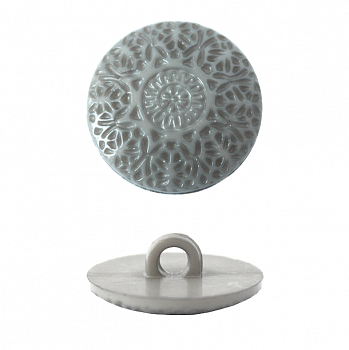 Пуговица в тубе  57092  на ножке 22мм 301 серый  уп/24шт