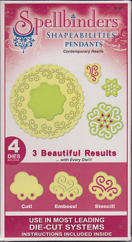 Набор ножей Spellbinders® Shapeabilities® "Современные сердца"