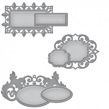 Набор ножей Spellbinders® Shapeabilities® «Ренессанс: Теги листа акантуса»