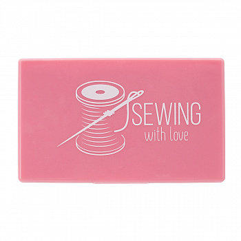 4AL-057 Игольница магнитная 11*11*6.8см, роза