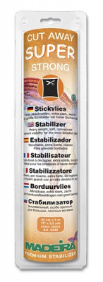 Стабилизатор темный отрезной особо прочный для плотной вышивки. 5м х 30см SUPER STRONG