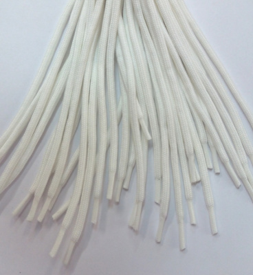 Шнурки круглые армированные 110 см, белый, 20 шт/упак