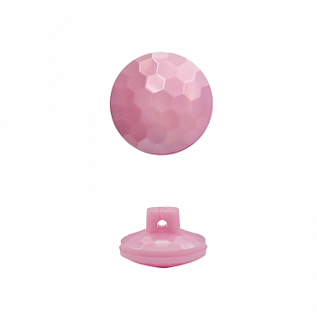 Пуговица в тубе на ножке перламутр 1491- розовый  перламутр  13 мм уп/24шт