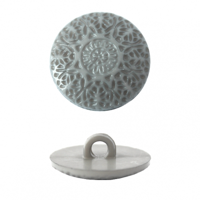 Пуговица в тубе  57092  на ножке 22мм 301 серый  уп/24шт