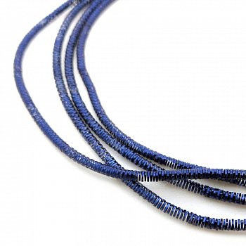 Канитель (трунцал) мягкая, фигурная KAN/MN1-21  глянец, темно-синий