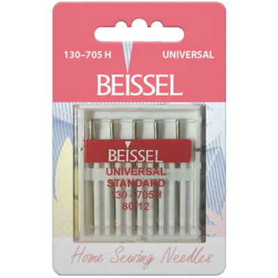 Иглы д/бытовых швейных машин Универсальные (Universal), 5 шт, № 80, 130-705 H/блистер, BEISSEL