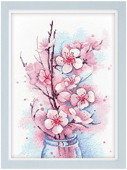 Набор для вышивания «Овен» 1187 " Яблоневый цвет" 27*19 см.