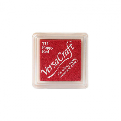 Подушечка чернильная Tsukineko "Versa Craft Small" 25х25мм, цвет: Красный перец