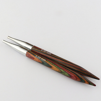 Спицы съемные деревянные для длины тросика 35-126 см Symfonie KnitPro, 8.00 мм 20409