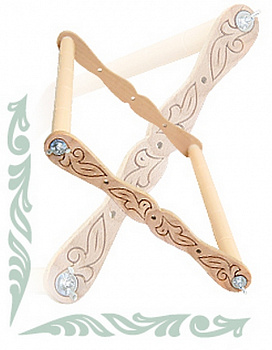 Пяльцы-рамка "Дубко" 53х30 см, регулируемые для вышивания крестом и бисером