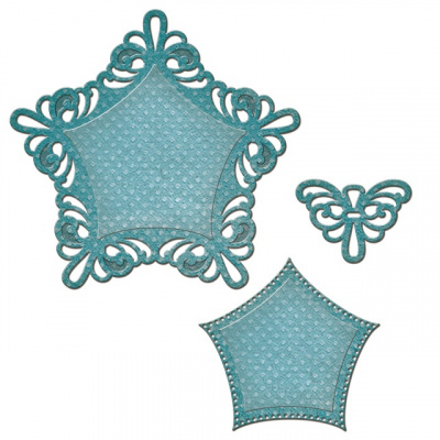 Набор ножей Spellbinders® Nestabilities® Decorative Accents "Ярлыки 48 - декоративные узоры"