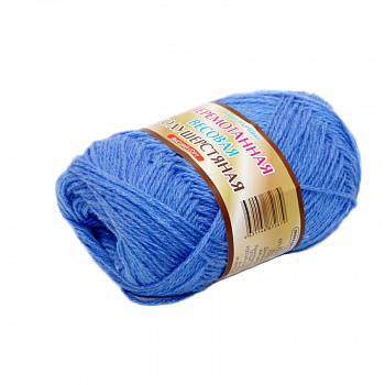 Перемотанная весовая полушерстянная (т. голубой)