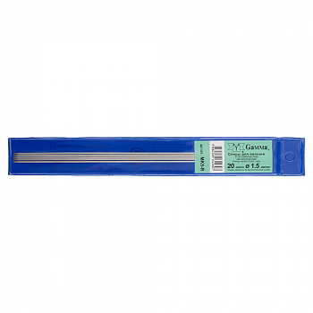 Спицы "Gamma" 5-ти компл. MK5-R металл d 1.5 мм 20 см никель