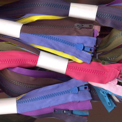 Молния тракторная тип 5 с 1 бегунком, 60 см, 10 шт/упак, цветные