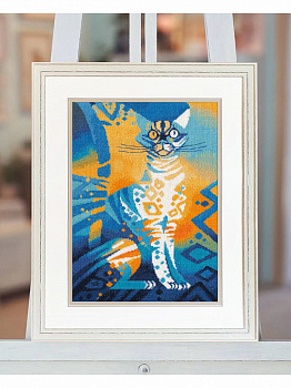 Набор для вышивания «Овен» 1457 "Египетская кошка" 25  х 36 см