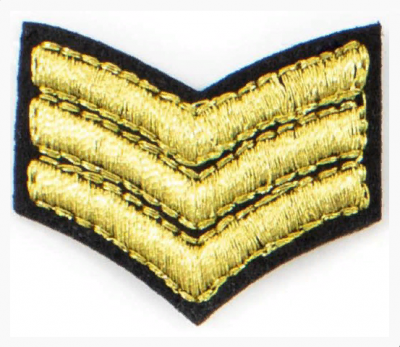 Термоаппликация LA358 38 х 30 мм (Gold) 5 шт