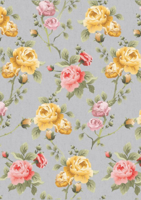 Ткани для пэчворка PEPPY ВЕРСАЛЬСКИЕ САДЫ ФАСОВКА 50*55 см, цв.серый