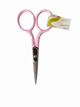 Ножницы для вышивания "Горошки" "Hemline" B4819, розовые, 9,3 см