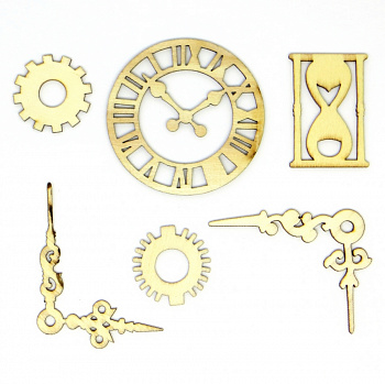 Деревянные украшения "Рукоделие" WF04 Часовые механизмы