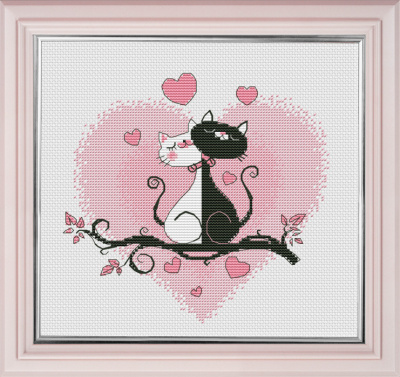 Набор для вышивания «Овен» 1021 Это любовь!16*15 см