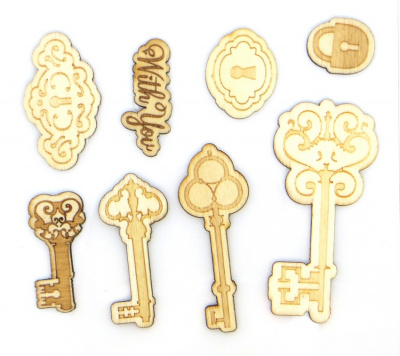 Деревянные элементы "Рукоделие" WT-117 Ключи