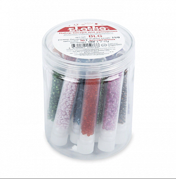 Набор бисера для рукоделия "Zlatka" BLG №1 11/0 ассорти/mix 180±2 г/g