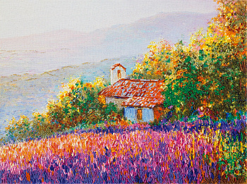 Набор для вышивания «Panna» ЖК-2100 Утро в горах, 26.5 x 19.5 см