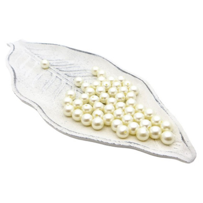 Бусины пластиковые "РУКОДЕЛИЕ", диаметр 10мм, цвет №42 молочный, 25гр/пакет, PP1006C42