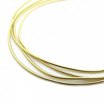 Канитель мягкая, гладкая KAN/MD0,7-08 глянец, бледное золото