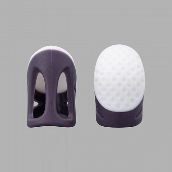 4AL-100 Наперсток силиконовый с пластиковой вставкой, размер M, упак/2шт