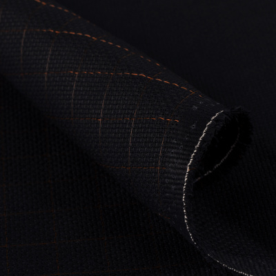 Канва К04R "Gamma" Aida №14  50х50 см черный в клетку