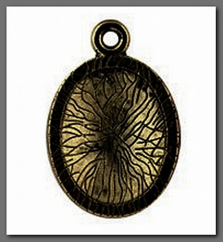 Основа MFB-06 "Zlatka" 1,7х2,5 см 10 шт. под античную т. бронзу