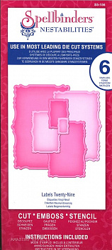 Набор ножей Spellbinders® Nestabilities® "Ярлыки 29"