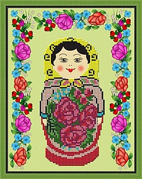 Набор для вышивания "Galla Collection" Л 307 "Семеновская матрешка" 19 х 24 см