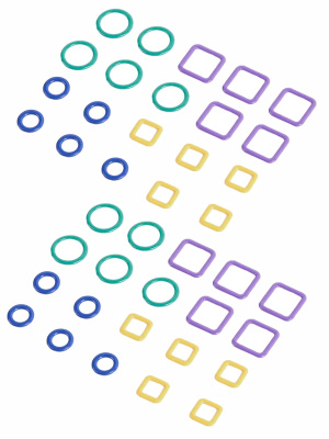 Маркер для вязания металлический "Linea" KnitPro, 40 шт. в упаковке 45514