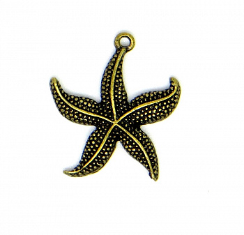 Металлические шармы "Рукоделие" MPR005 Морская звезда, 25х22м
