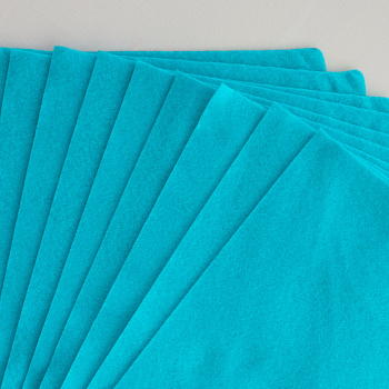 Фетр декоративный "Рукоделие" 180г, 2мм (голубая бирюза)