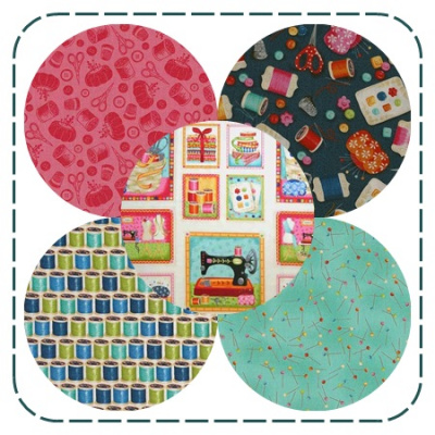 Ткани для пэчворка MAKOWER UK,100% х/б, ширина 110см