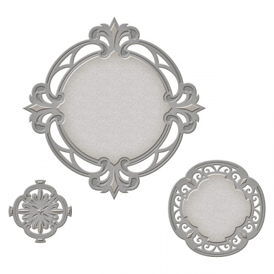 Набор ножей Spellbinders® Nestabilities® Decorative Accents "Декоративные узоры Савойя"
