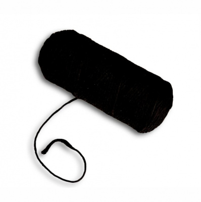 Шпагат хлопковый крученый 5 мм (черный) 100м