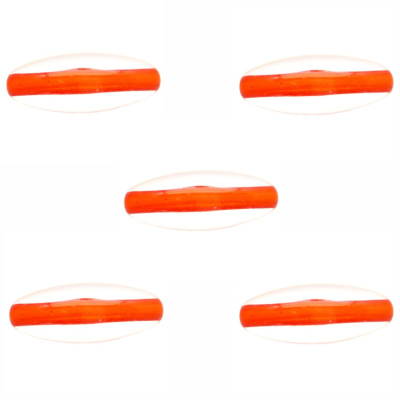 Бусина "Zlatka" акрил Z016P 13 х 32 мм  5 шт №171 красный