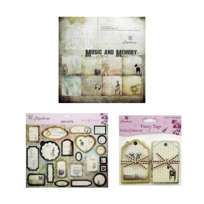 Коллекция для скрапбукинга "Рукоделие" Музыка и Память