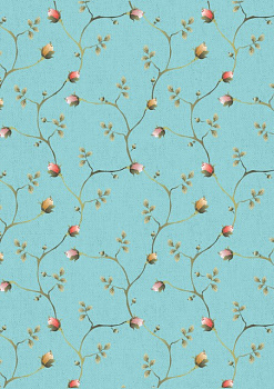 Ткани для пэчворка PEPPY ВЕРСАЛЬСКИЕ САДЫ ФАСОВКА 50*55 см, цв.голубой