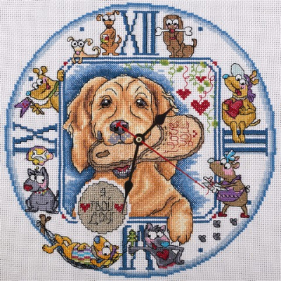 Набор для вышивания «Panna» Ч-1687 Часы. Я твой друг,25 x 25 см