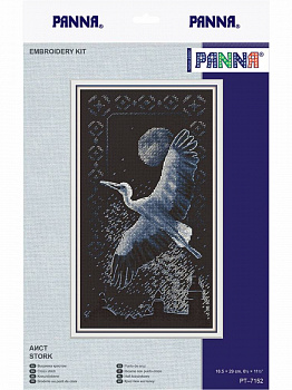 Набор для вышивания «Panna» PT-7152 Аист,16.5 x 29 см