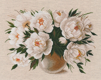 Набор для вышивания «Овен» 1451 "Белый вальс" 34 х 27см