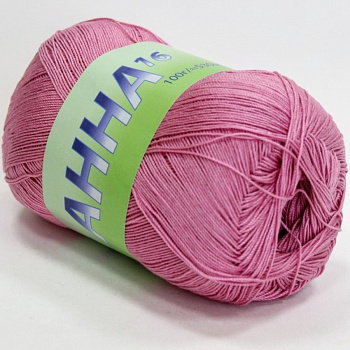 Анна 16, пряжа для ручного вязания 100г/530м (317 розовый)