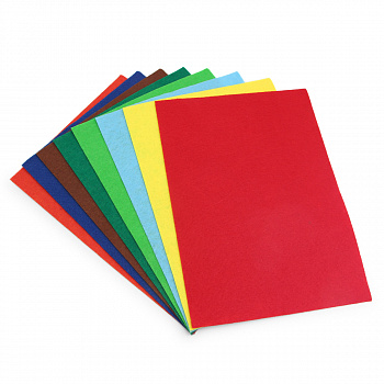 Фетр листовой "Astra&Craft" мягкий ассорти № 2, 1,0мм, 20*30 см,8шт/упак.